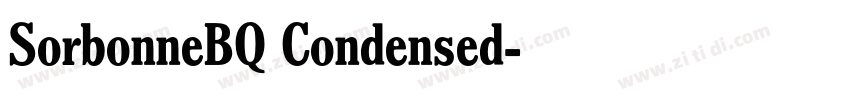 SorbonneBQ Condensed字体转换 SorbonneBQ Condensed字体转换